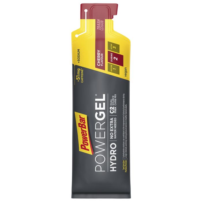 Powerbar powergel hydro (24 x 67 ml) - kirsebær (koffein)