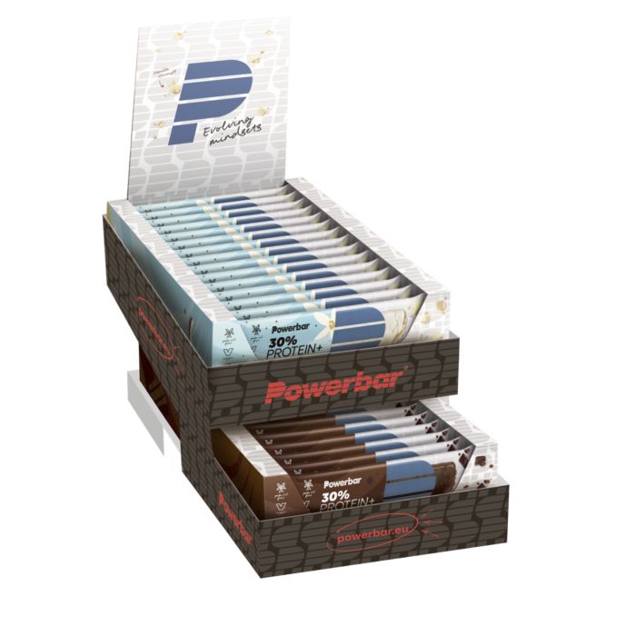 Powerbar karton skrivebordsdisplay - 2 æsker
