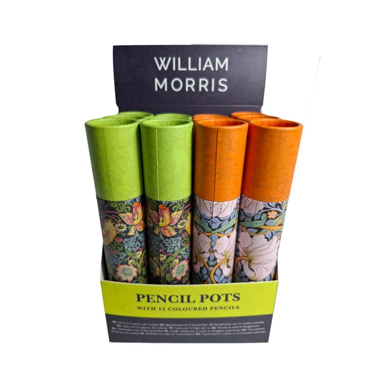 Union william morris tegneetui 12 farveblyanter