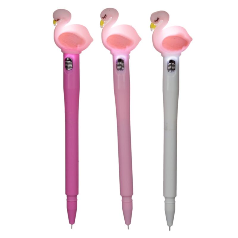 Flamingo LED fineliner pen - sort