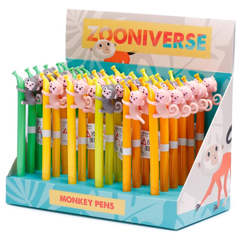 Banana monkey fineliner pen - sort