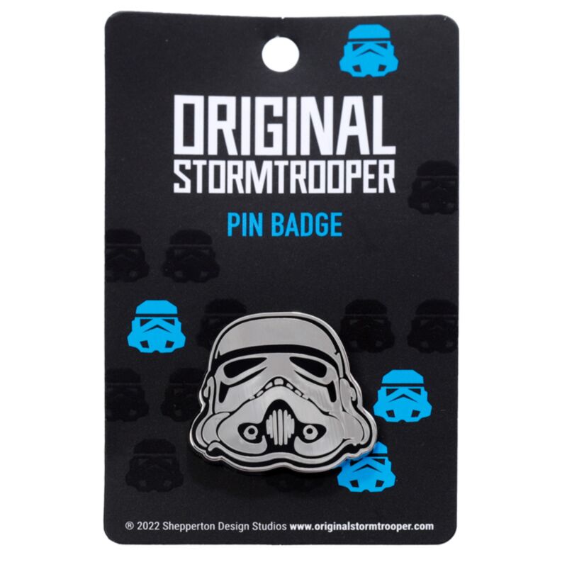 Den originale stormtrooper hjelm emalje knap badge