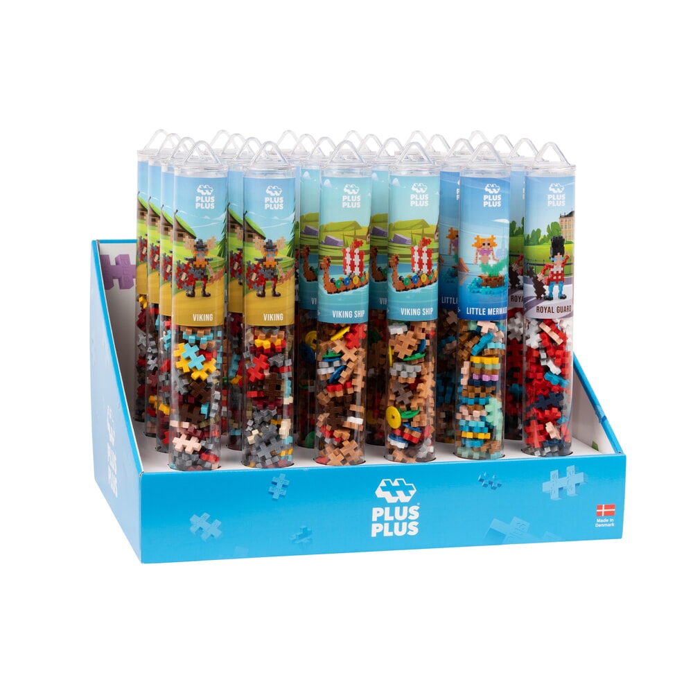 Plus plus nordiske ikoner: 24 stykker rør plus-plus display (7459)