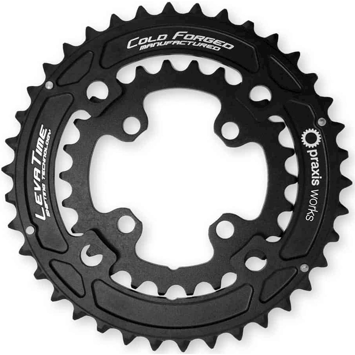 Praxis kædering 2x mtb 36 26 104 64bcd sort