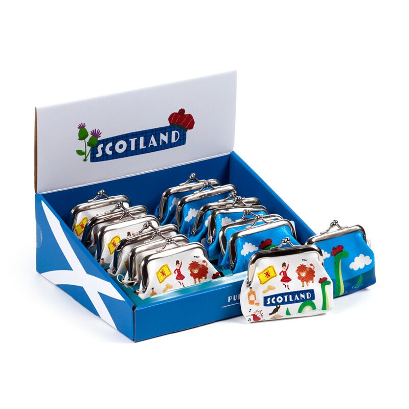 Skotland souvenir pung med klips