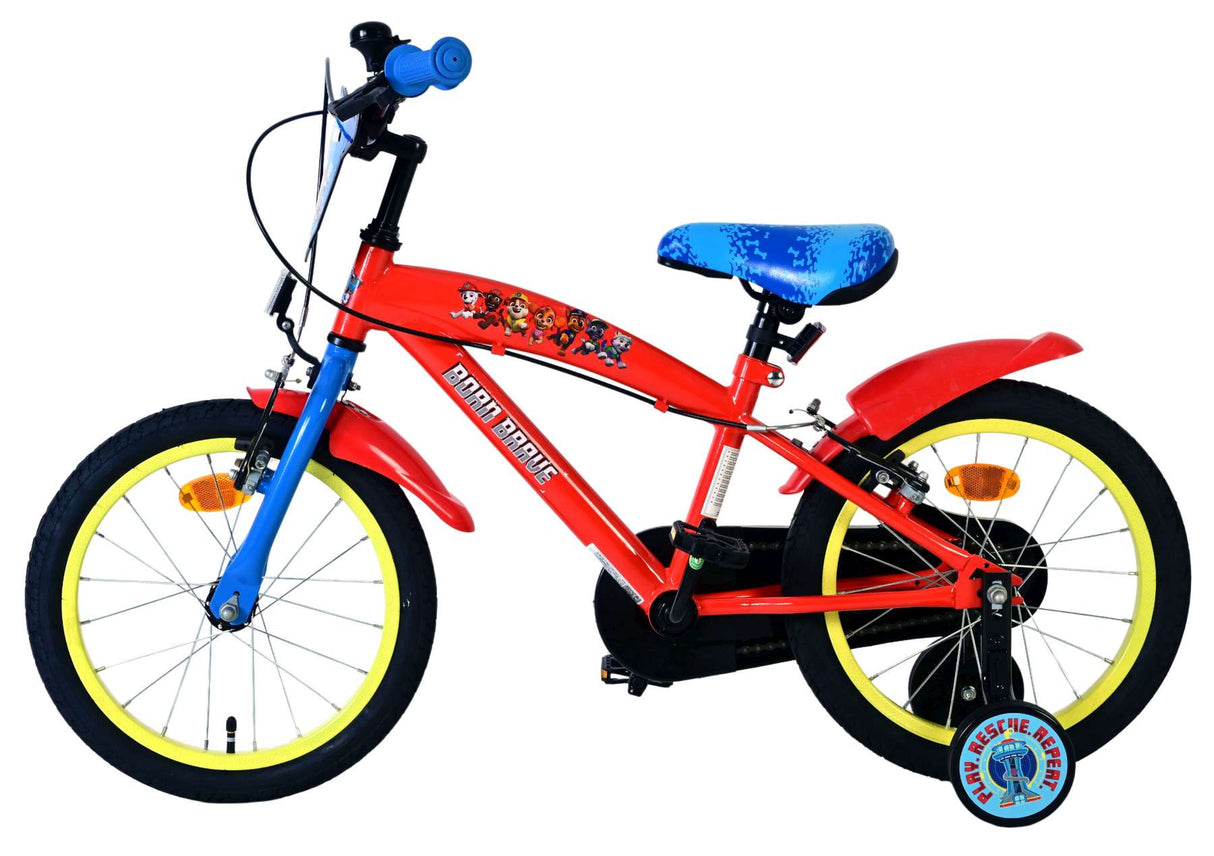 Paw patrulje børnecykel - drenge - 16 tommer - rød - to håndbremser