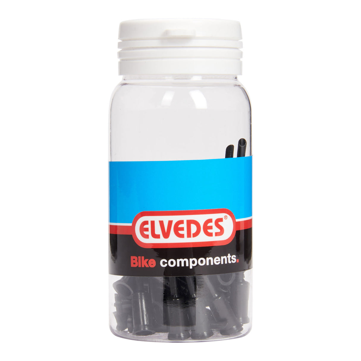 Elvedes kabelkappespids 5mm PVC sort (50 stk)