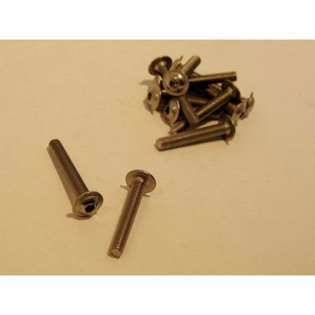 Bofix Laagbolkop med flens M6X35 galvaniseret (12.)