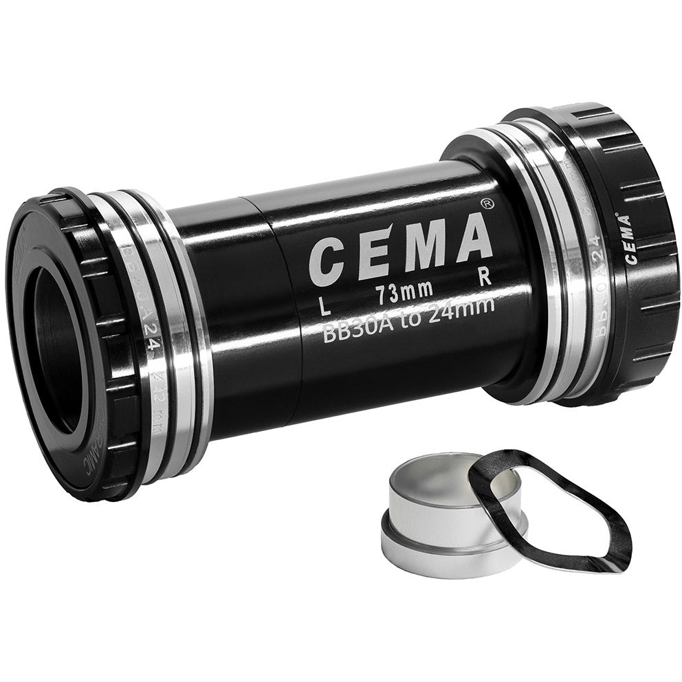 Cema bundbeslag bb30a interlock sram gxp-rustfri stål-sort