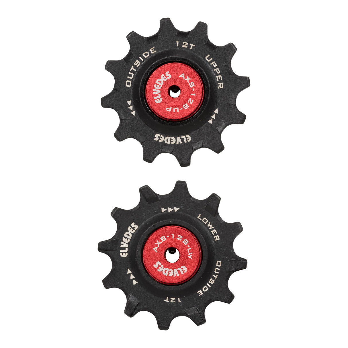 Elvedes Set Derailleur Wheels 12t+12t keramik
