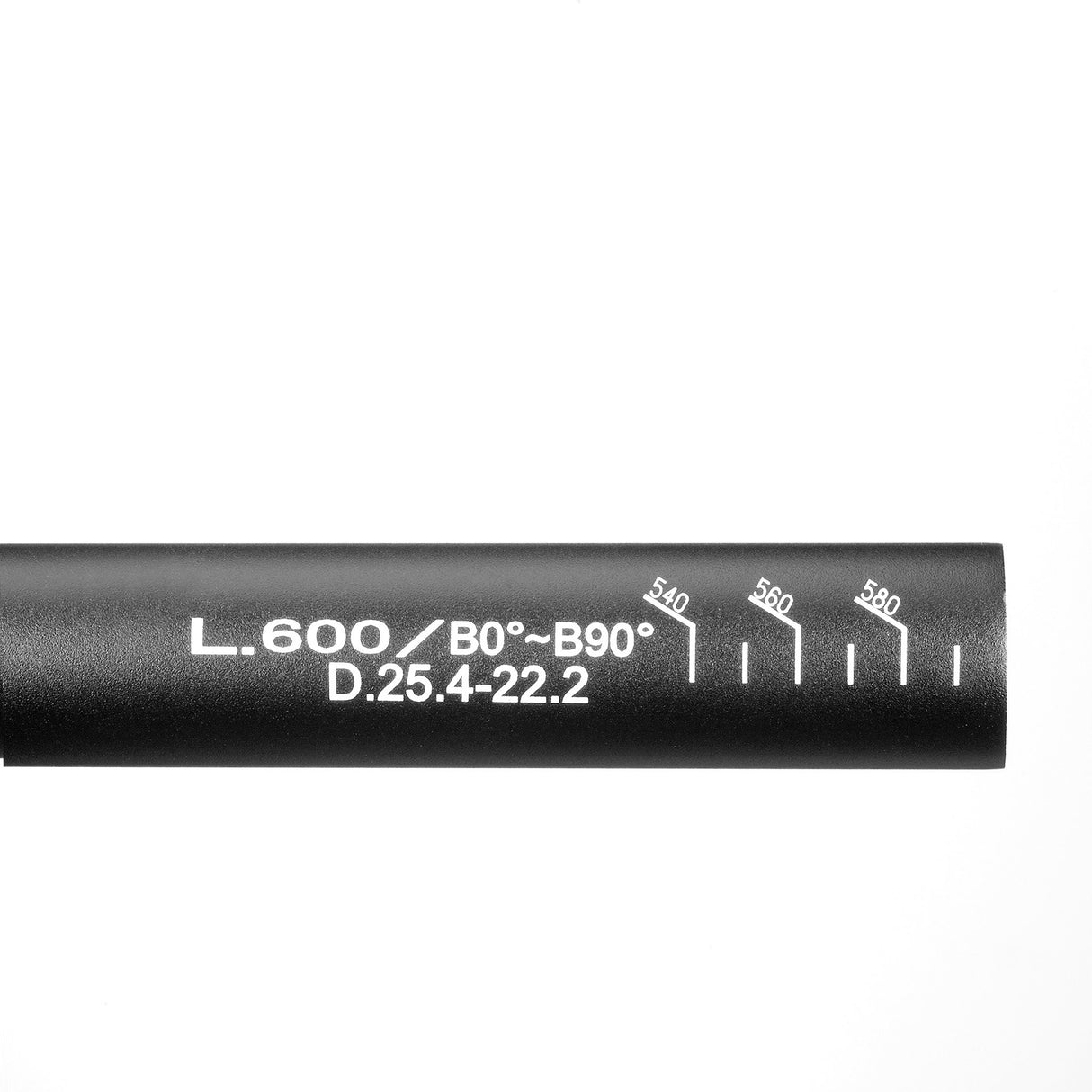 Ergotec styr ahs superlight 25.4 justerbar sort