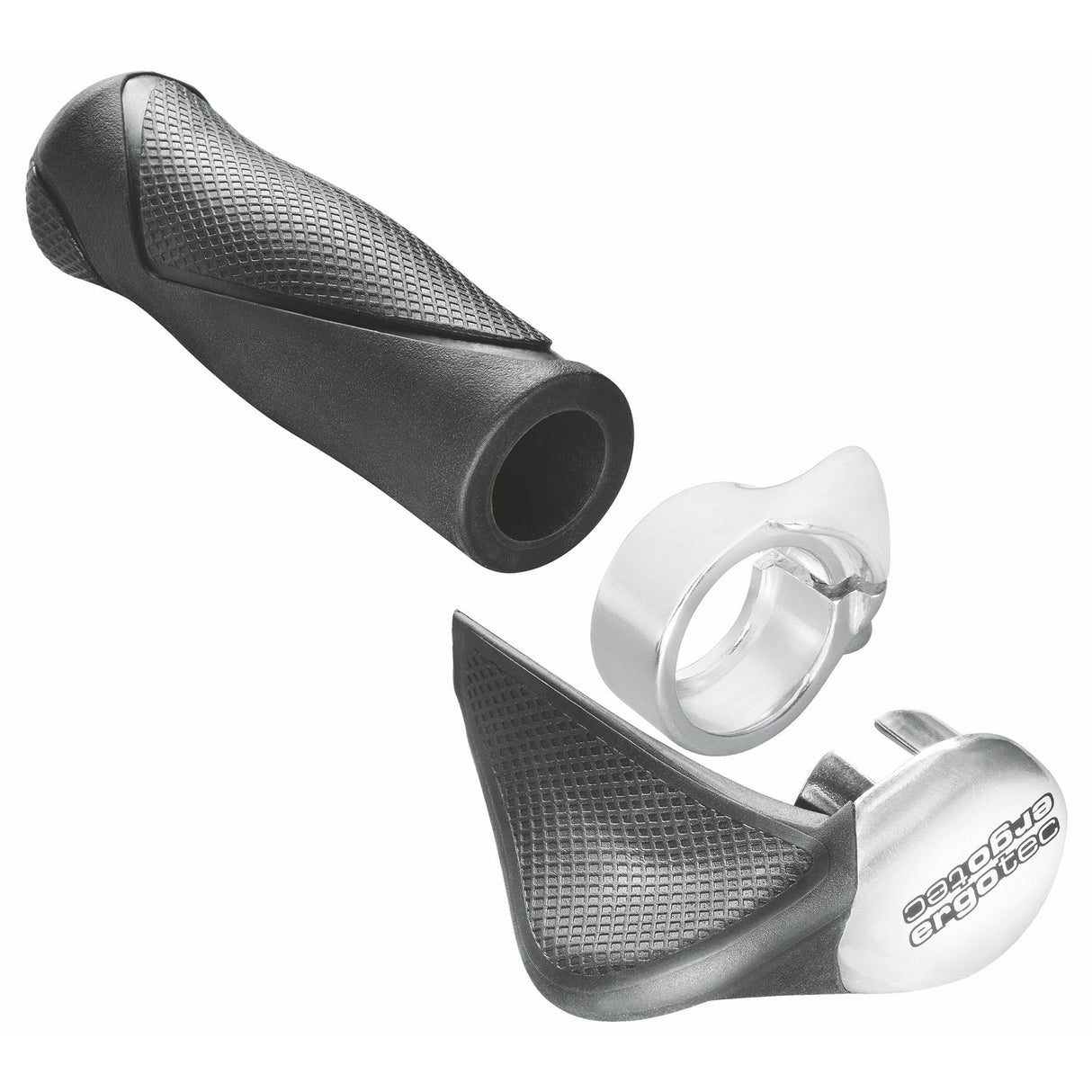 Ergotec håndtagssæt mf1 justerbar 130 130mm sort