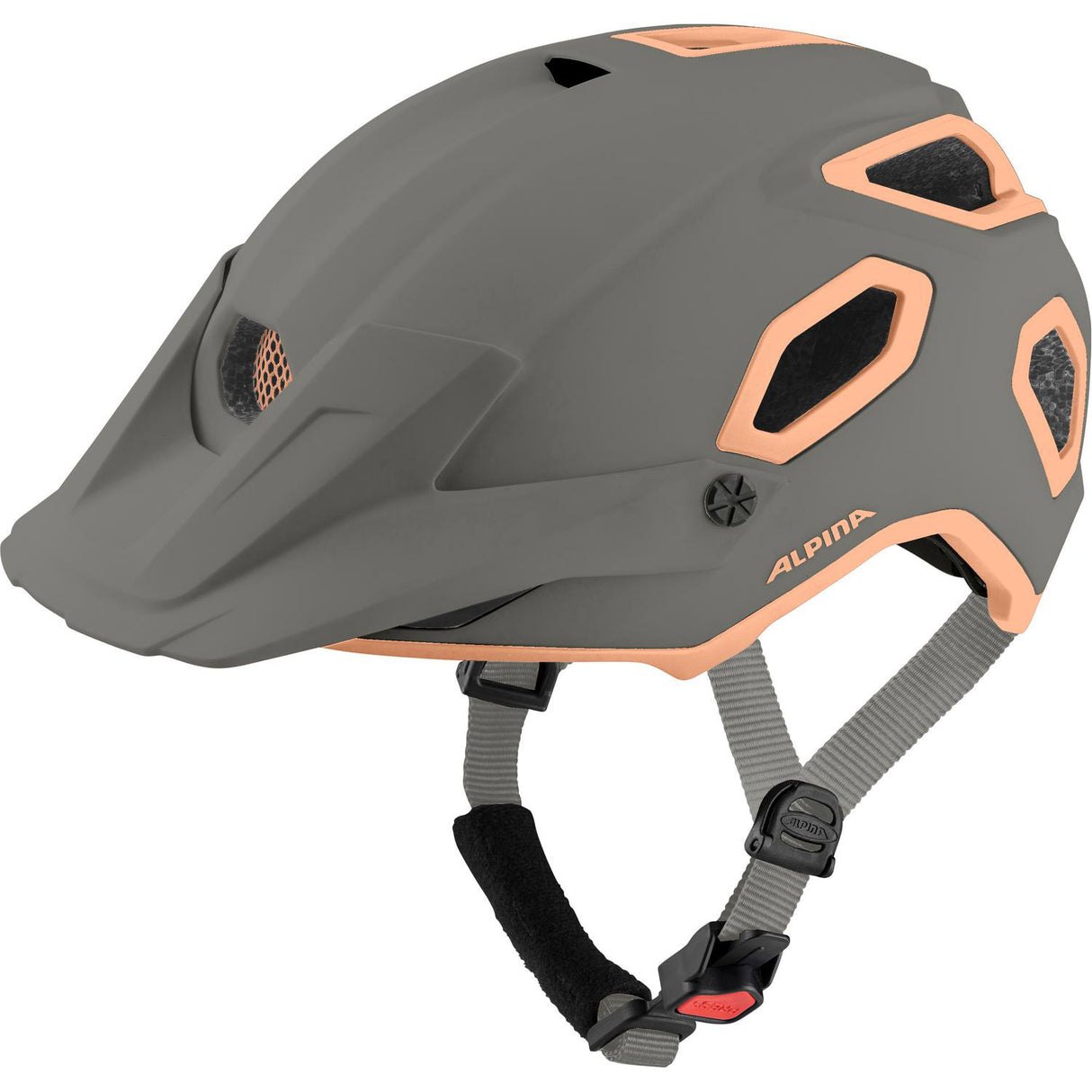 Alpina sports mtb hjelm croot mips 52-57 mat grå pink