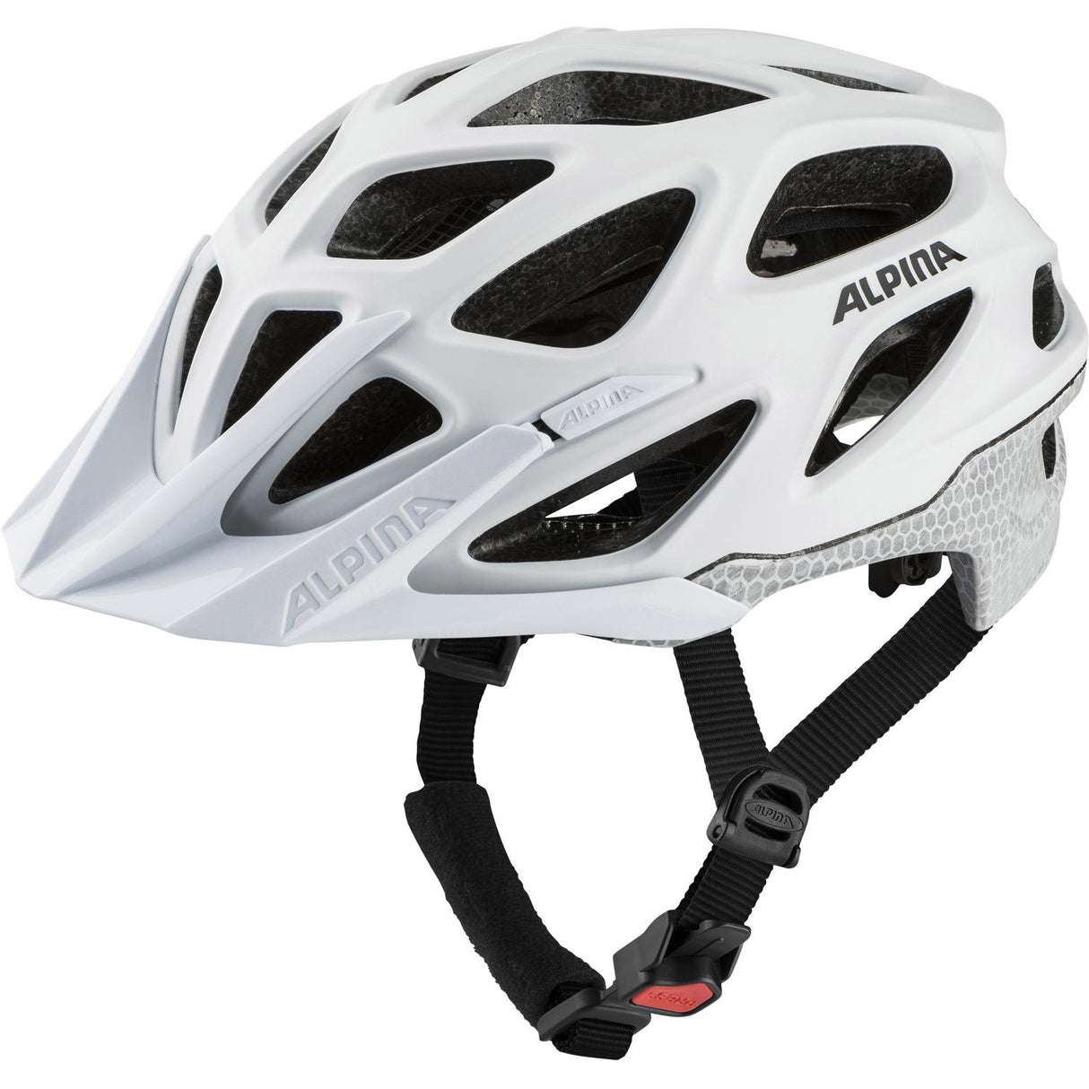 Alpina sports mtb hjelm mythos reflekterende 52-57 hvid