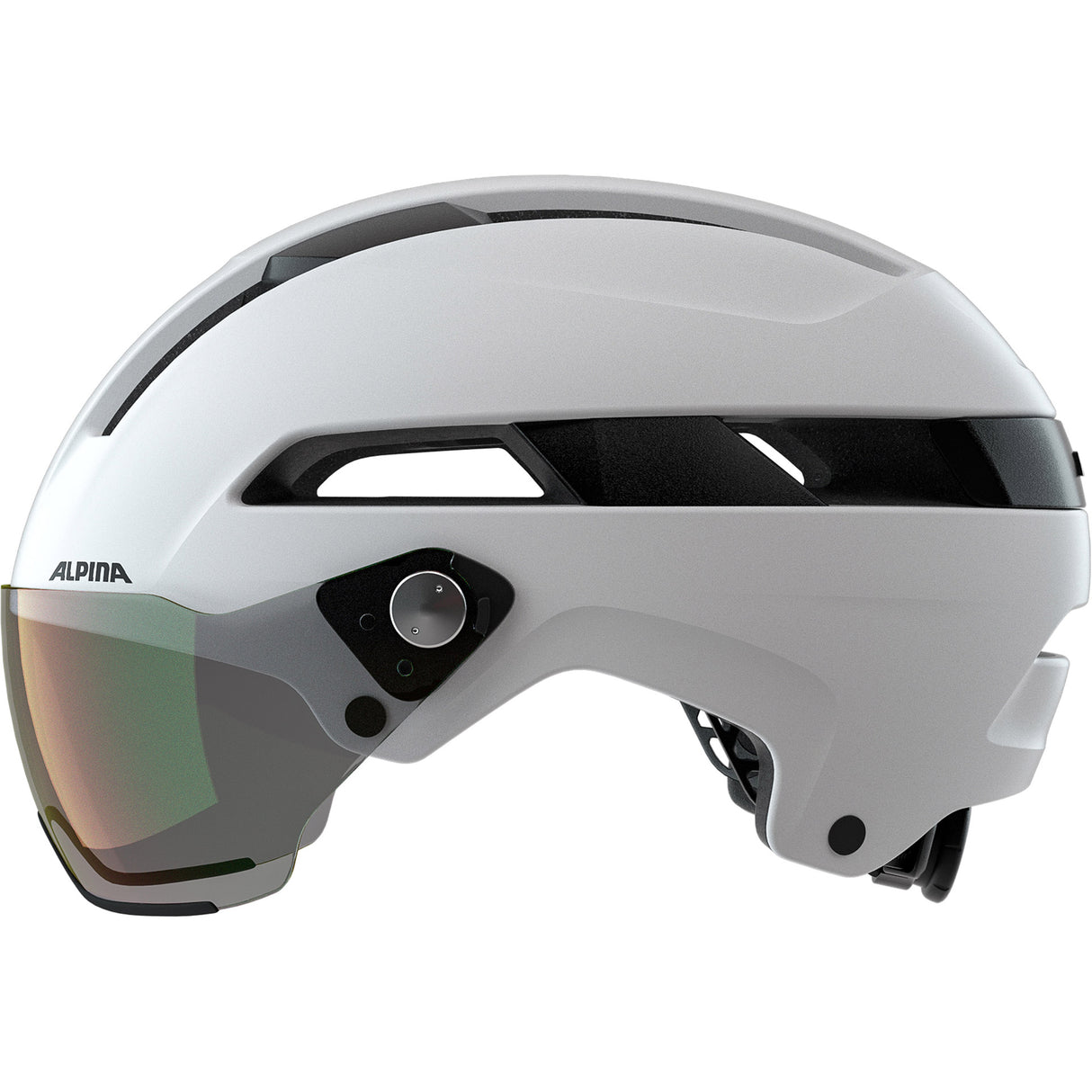 Alpina sports urban hjelm soho visir v 52-56 mat hvid