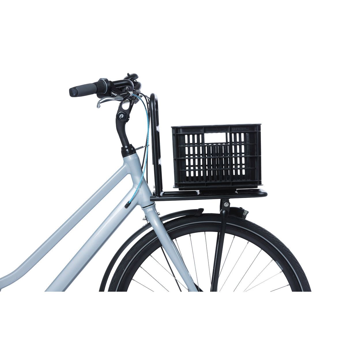 Basil Fietskrat S - Small - 17,5 liter - sort