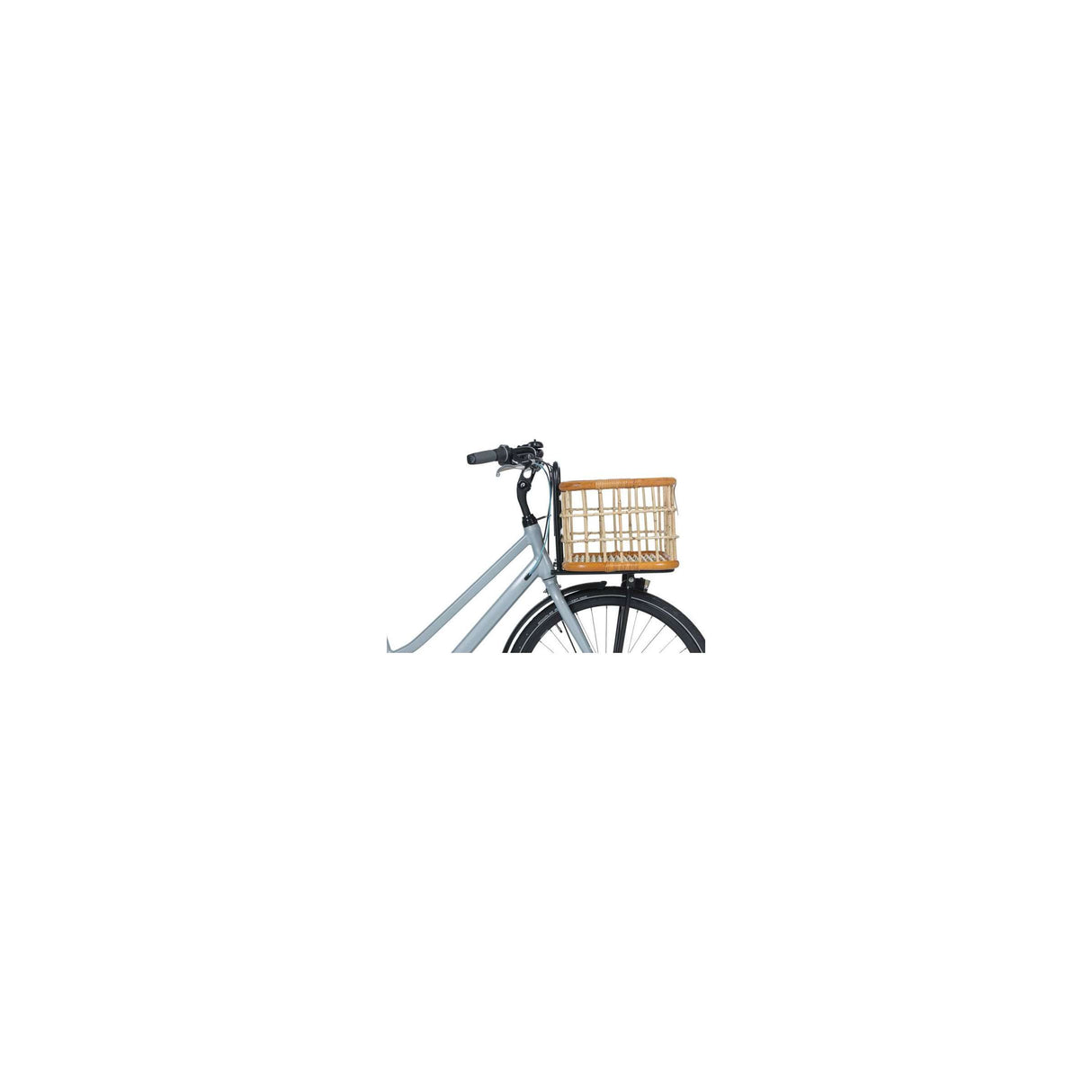 Basil Green Life - Rattan Bicycle Basket - Stor - First - Natural Brown