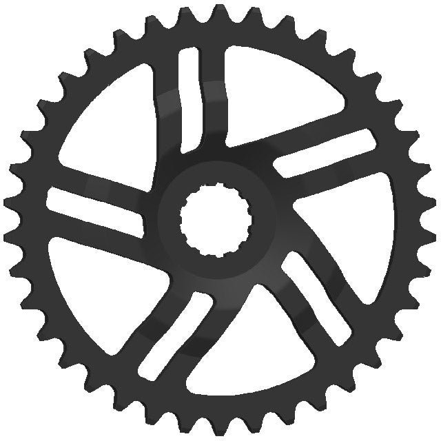 Esjot Gear Forest Gene. 3 NW 38T CL47,5 50,5 dm 3mm sort