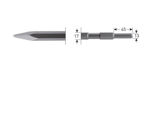 Rotec spidsmejsel 280mm 6k-17mm