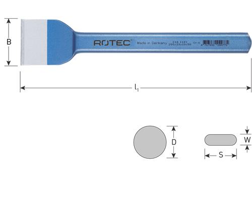 Rotec ledmejsel flad 75x230mm