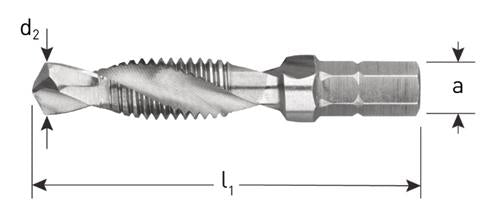 Rotec kombiboreborekrone m8