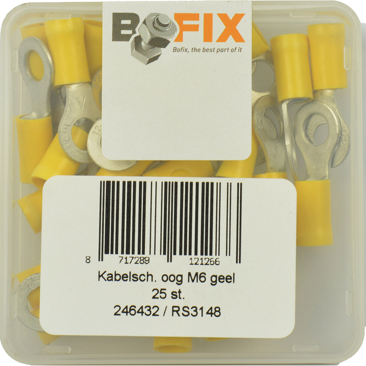 Bofix -kabelsko Amp Eye M6 Yellow (25st)