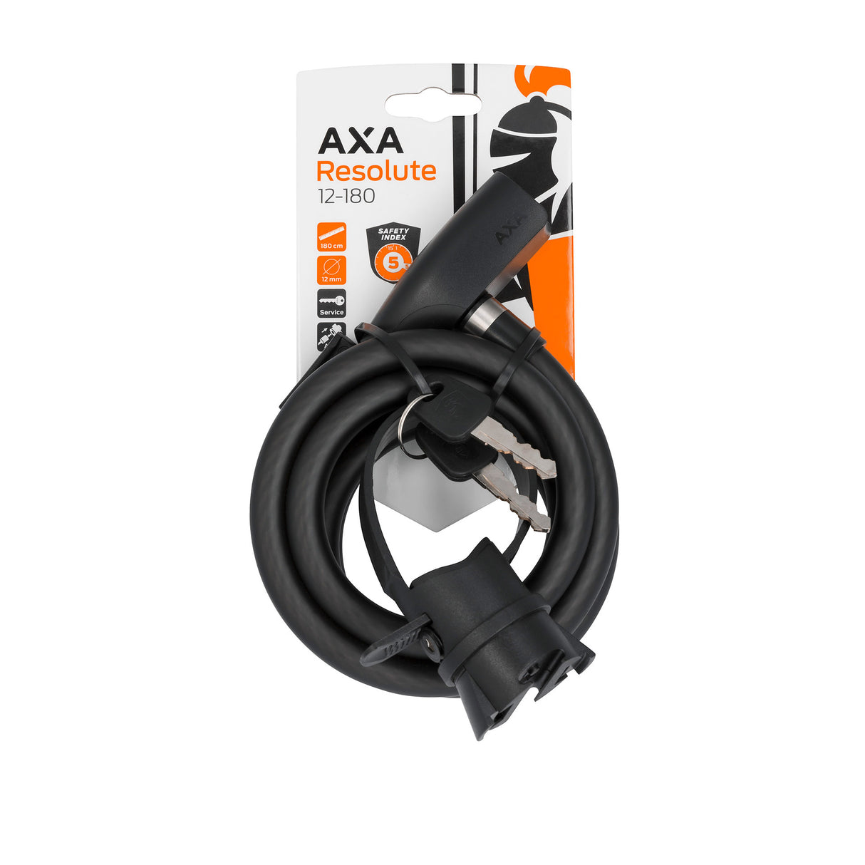 Slot Axa kabellås Resolute 180 cm -ø 12 mm