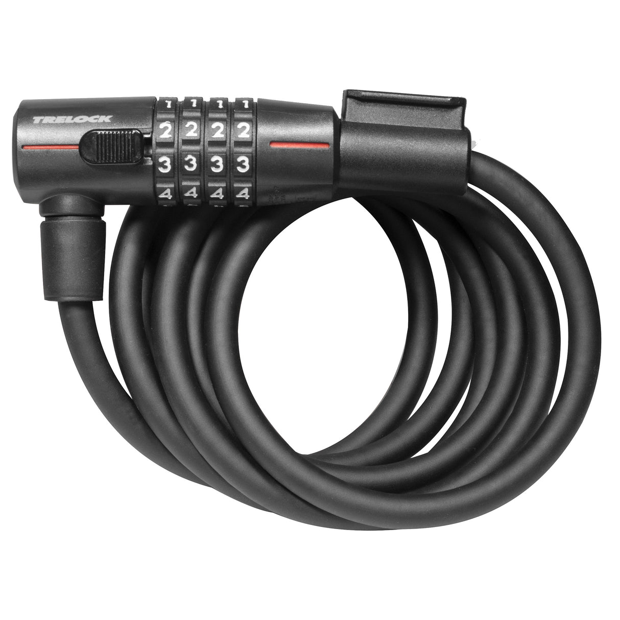 Trelock spiral kabellås sk 312 krøllet kabellås sk 312 numerisk kode