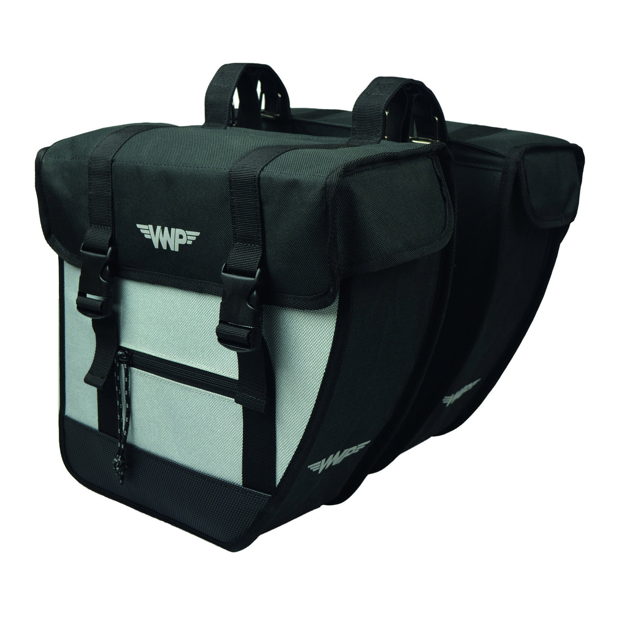 VWP Basil Double Bicycle Bag Tour 26L sort sølv