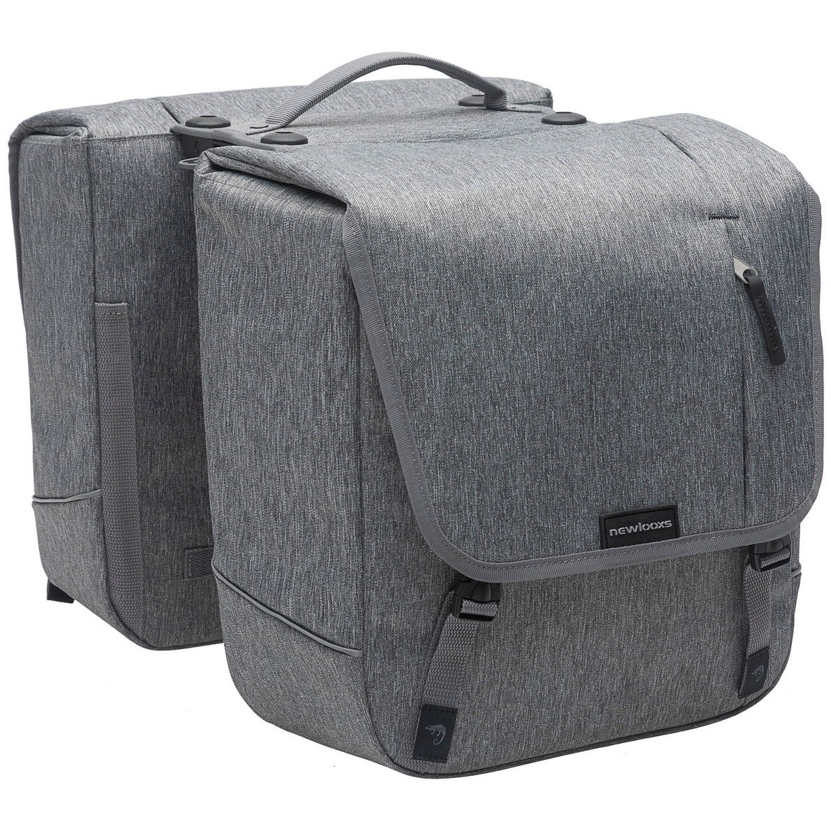 Nova Double - Double Bicycle Bag, Gray, Water -Repellent