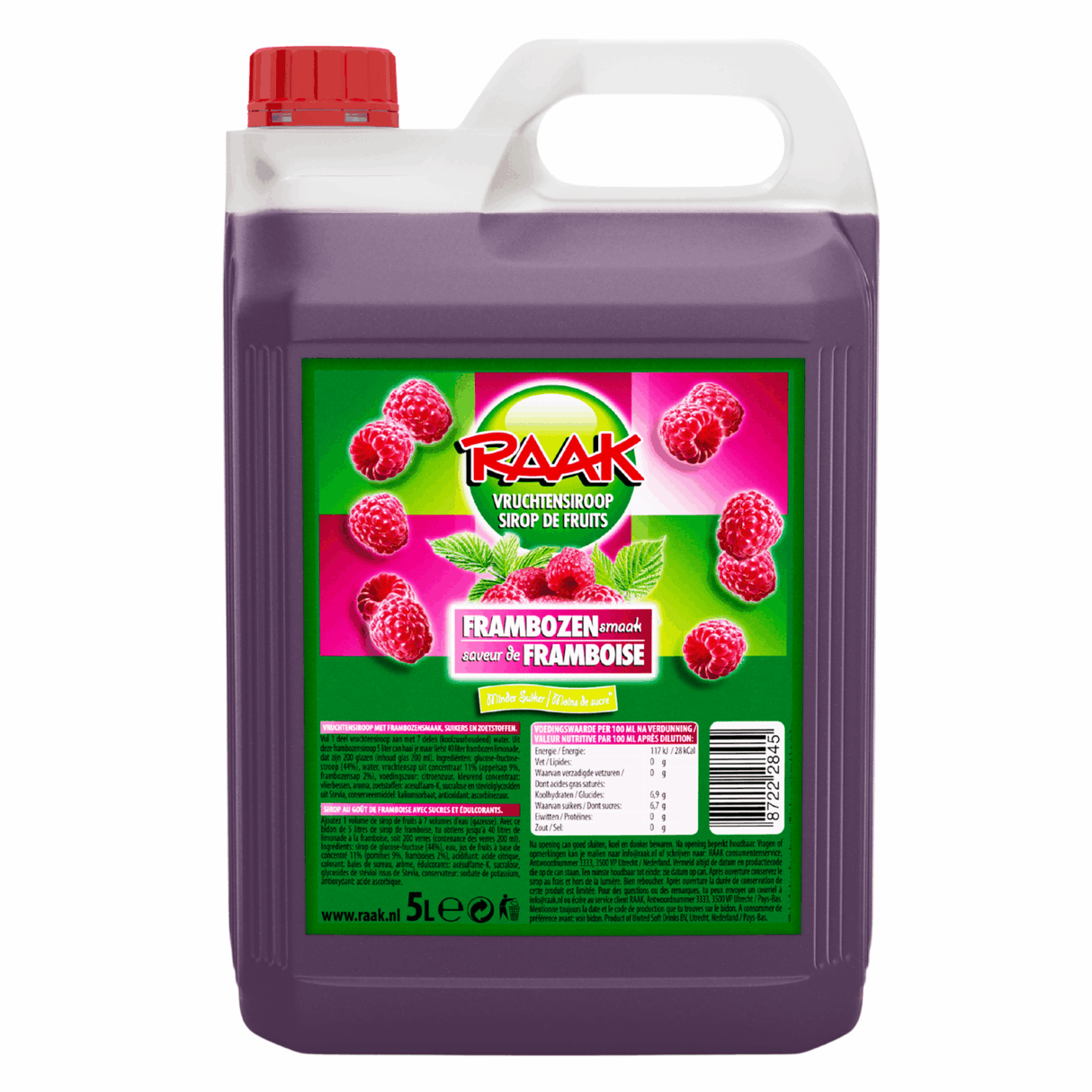 Touch frugtsirup hindbær (5 liter)