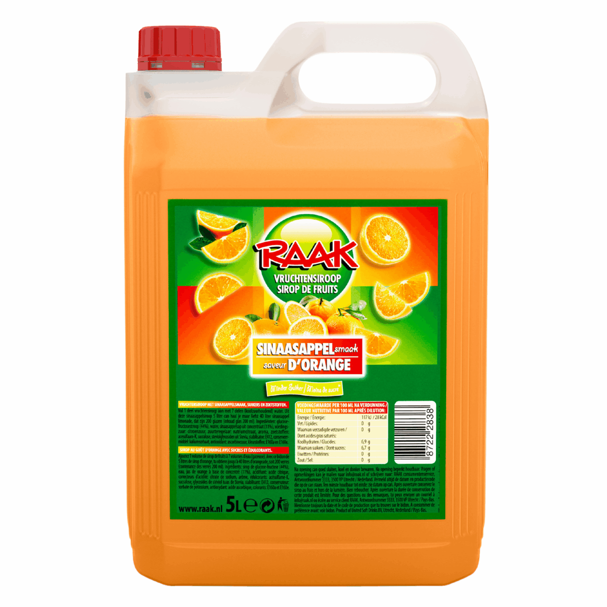 Touch frugtsirup appelsin (5 liter)