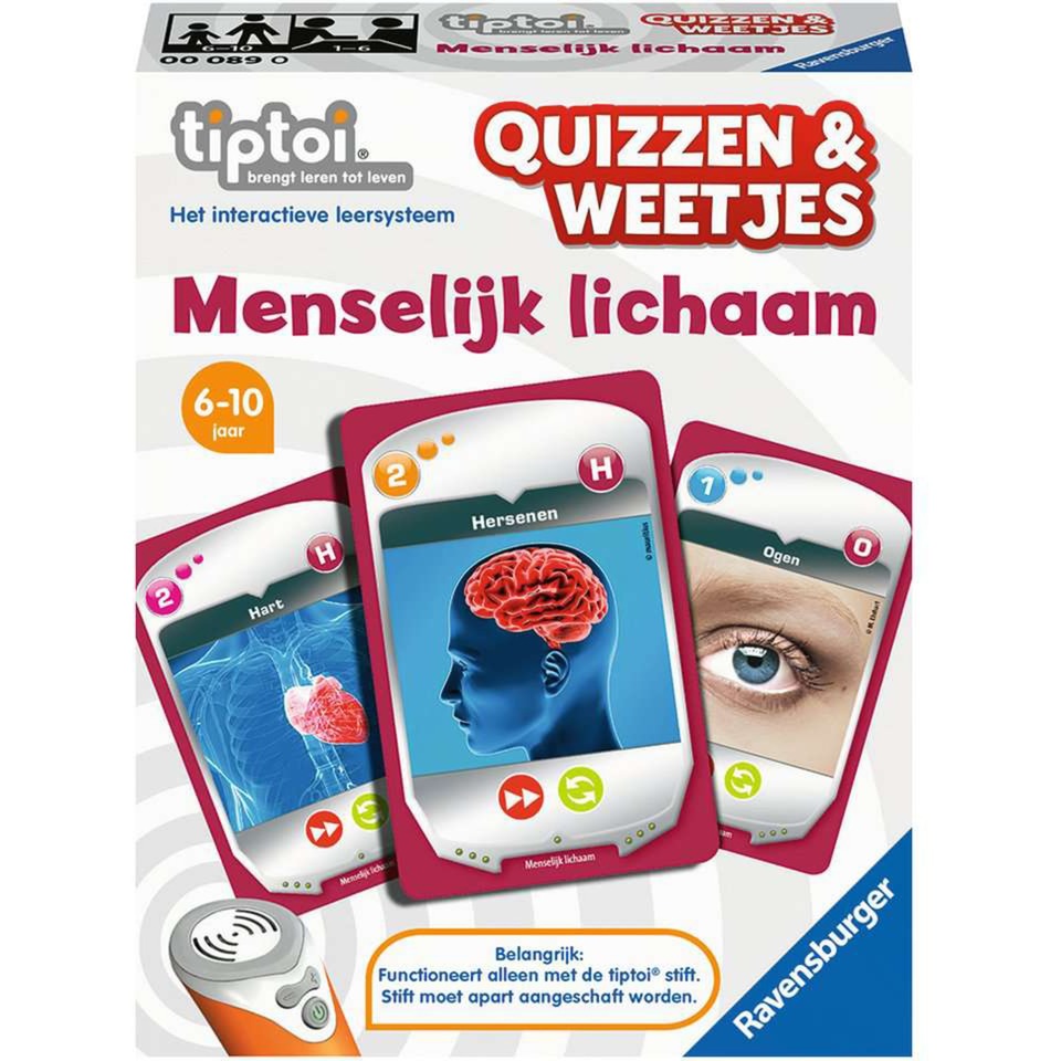 Ravensburger Tiptoi quizzer fakta menneskelig krop