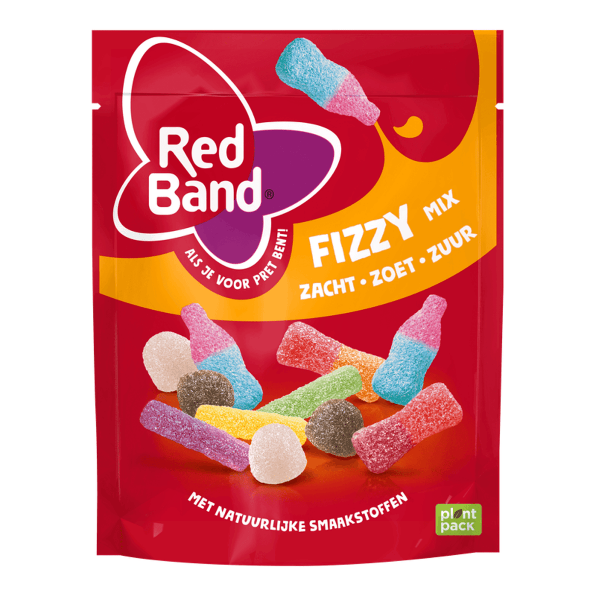 Rød bånd slik blanding sodavandspose (10x 215g)