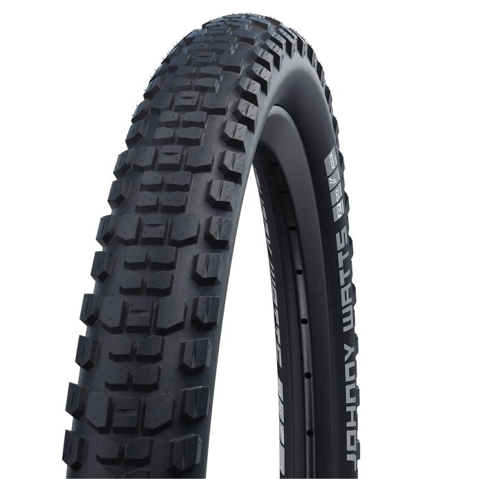 Schwalbe johnny watts plus - kablet - addix - dd - greenguard - radial - 27,5x2,60 - sort + refleks