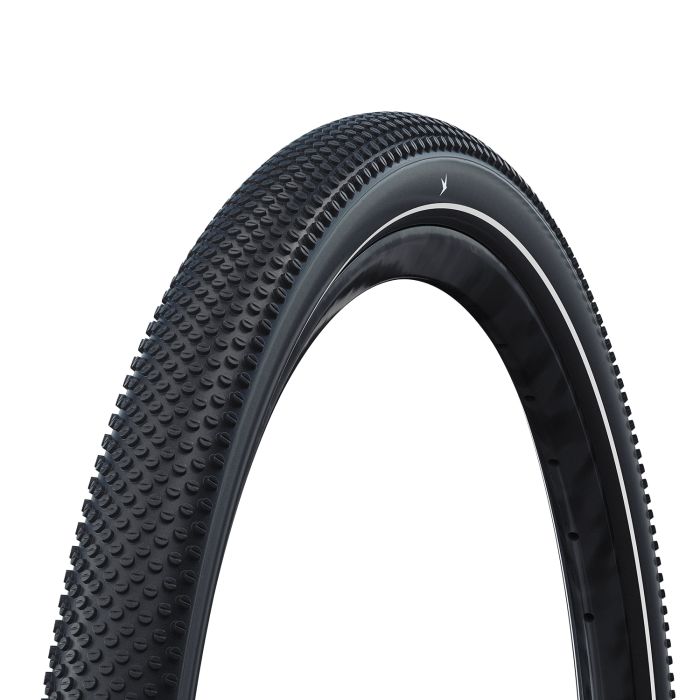 Schwalbe g-one allround - tlr - addix grøn - raceguard - 27,5x2,60 - sort + refleks