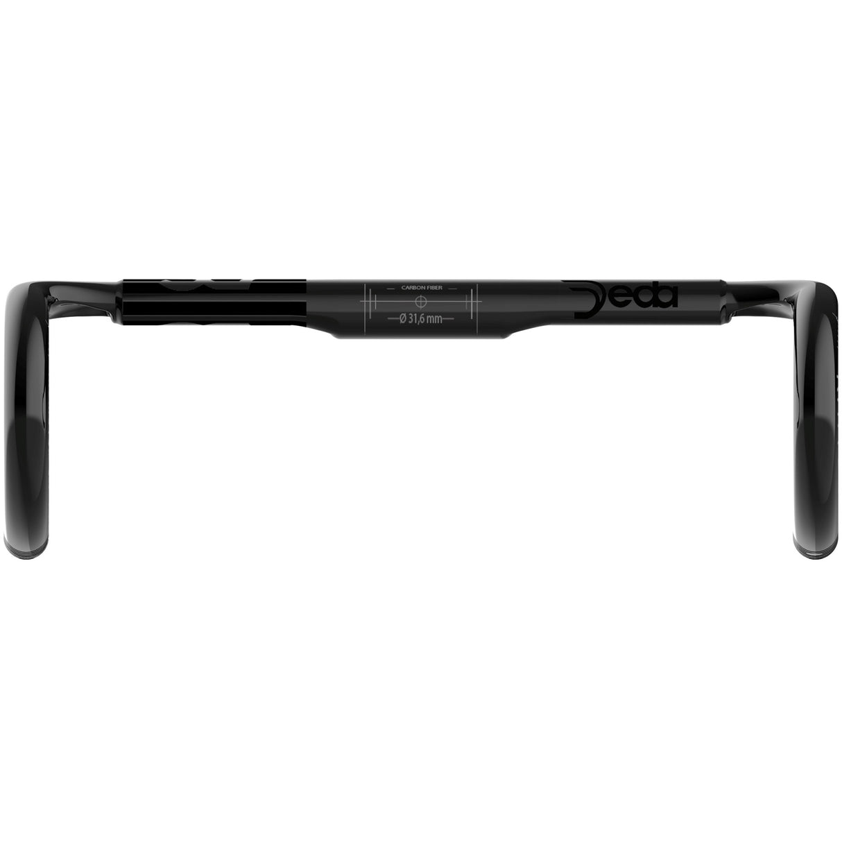 Deda styr superzero dcr kulstofstang 44 cm (b-b)