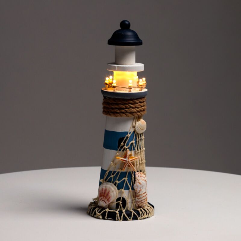 Strand souvenir - fyrtårnsskaller LED lys