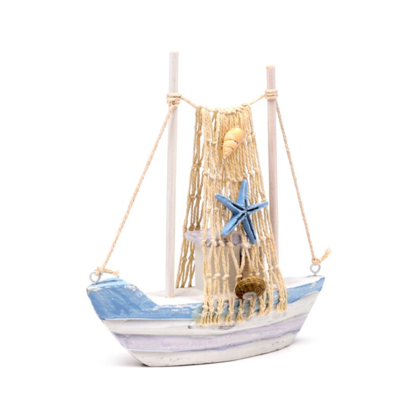 Strand souvenir - sejlbåd blå stjerne