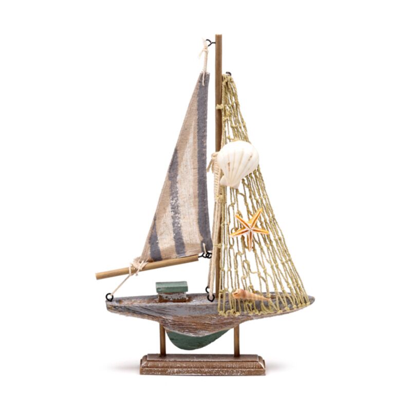 Beach souvenir - sejlbåd stribet stof