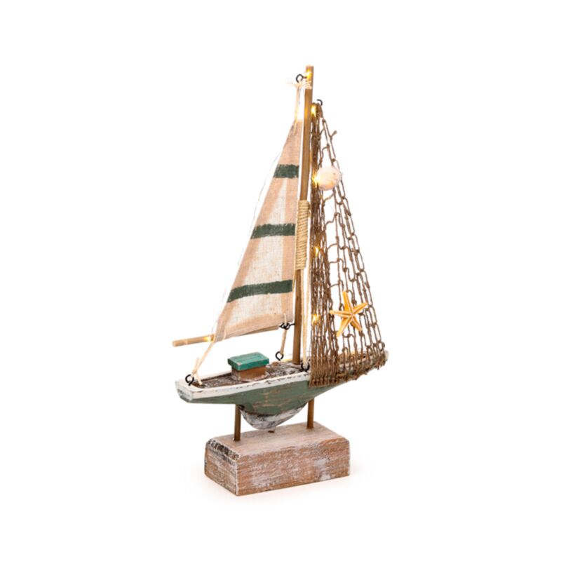 Strand souvenir - sejlbådsskaller LED lys