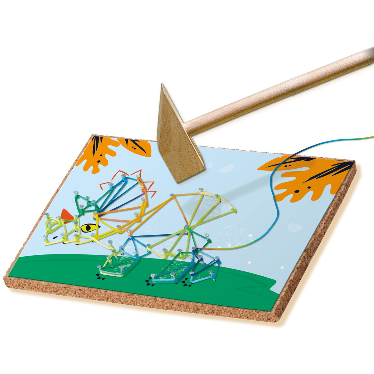Ses Hamertje Tik String Art Dino