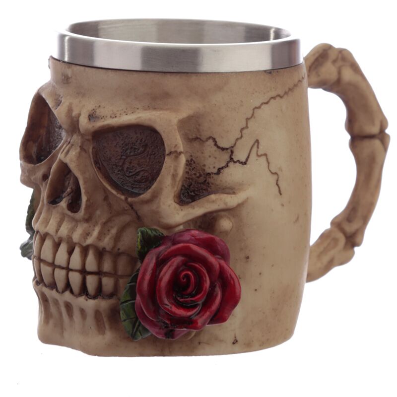 Skull roses dekorativt krus