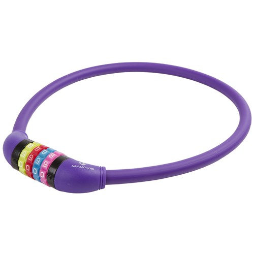 M-bølgetal kabellås silikone lilla 65 cm12mm