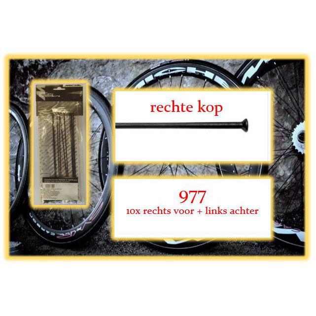 MICHE SPAAK+NIP. 10x RV+LA 977 lige hoved