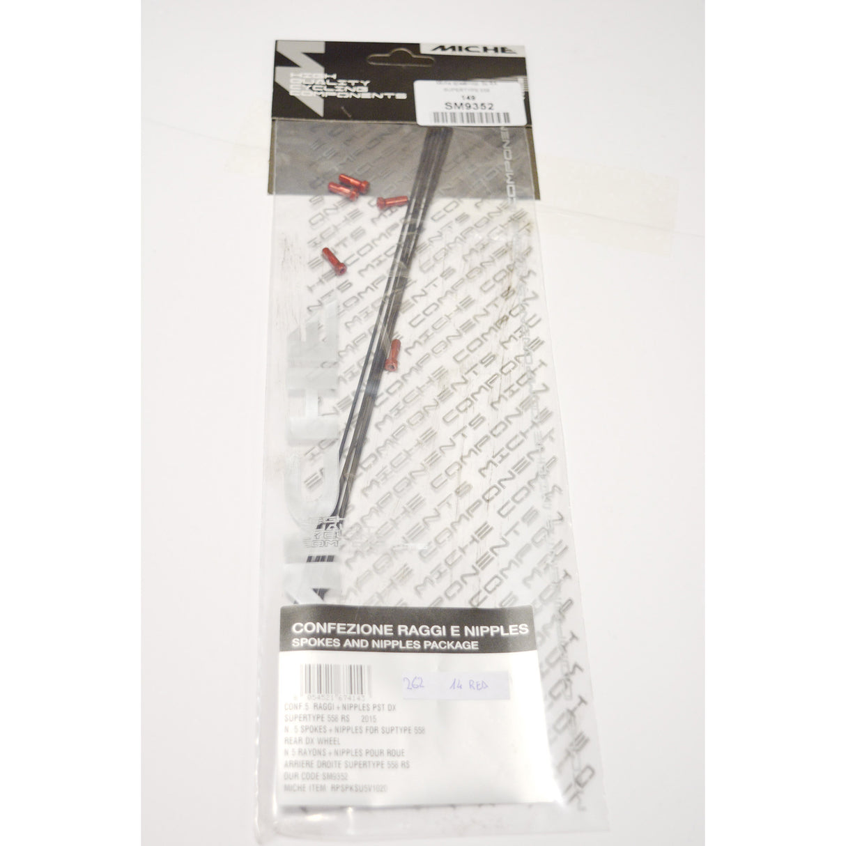Miche eger supertype 558 262 mm gevind sort (5 stk)