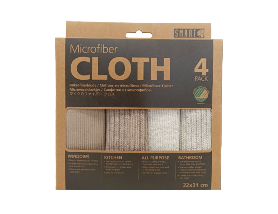 Smart Microfiber Cleanings Cleans - Gray Beige - 4st