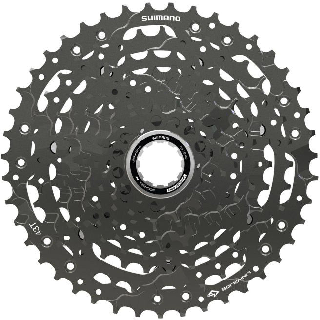 Shimano kassette cues 10v 11-43t link glide sort