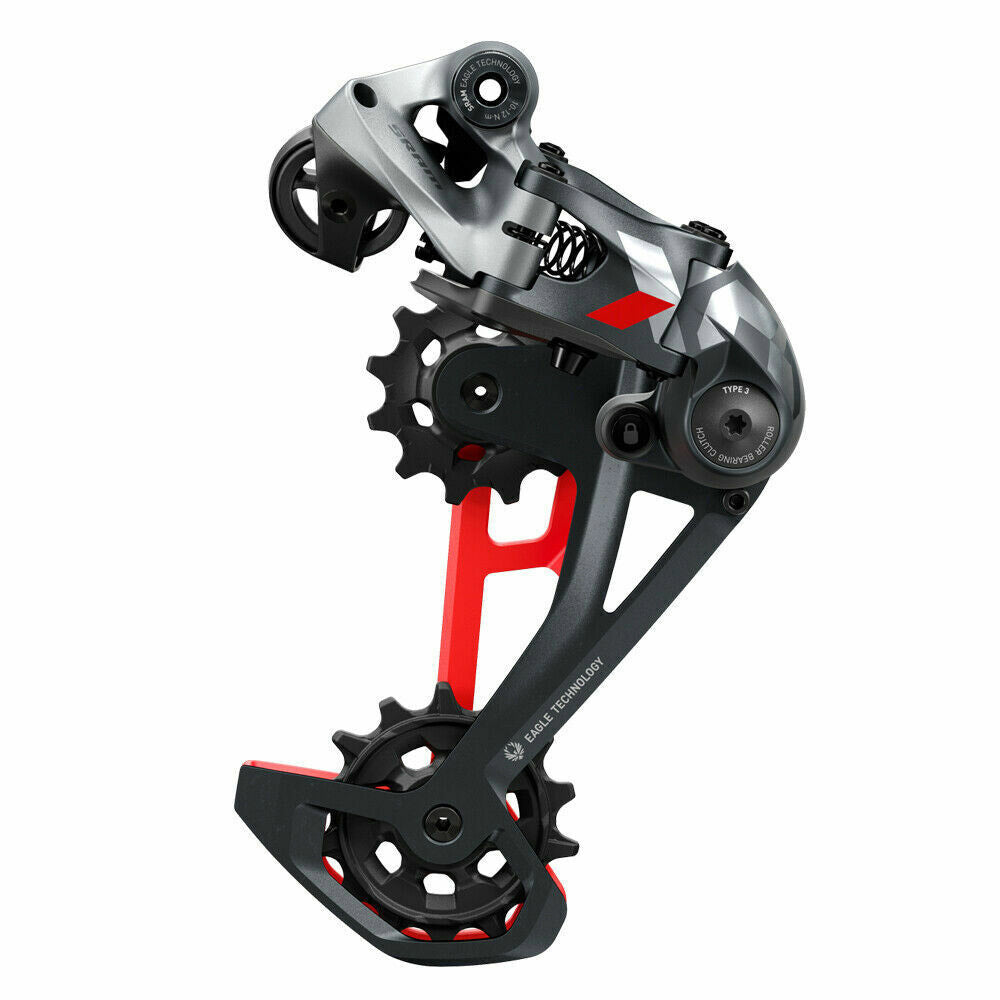 Sram bagskifter x01 eagle 12v 52t rødgrå