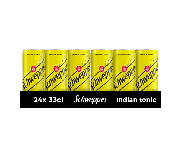 Schweppes indiske tonicdåse (24x33cl)
